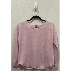 BODEN Lavender Cashmere Long Sleeve Buttons Back Sweatshirt